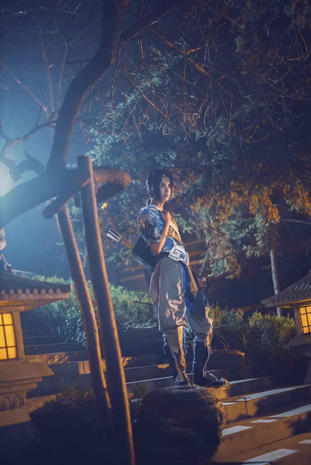 《77游戏社第3136期》守望先锋半藏少主cosplay