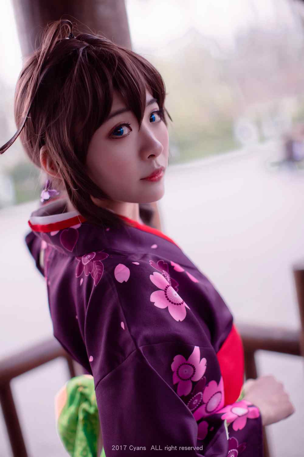 《汉服第580期》舰娘时雨和服