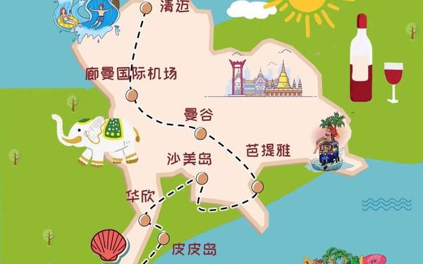 暖暖环游世界泰国区域1 暖环游世界泰国的地图