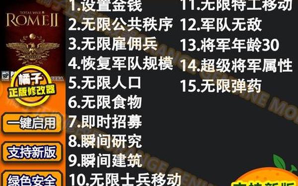 罗马2全面战争修改,罗马2全面战争秘籍代码