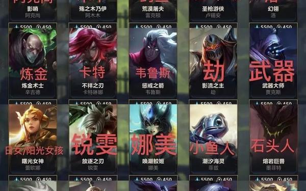 英雄联盟英雄价格调整-LOL英雄价格调整机制