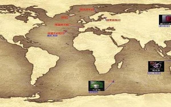 大航海4宝物-大航海4所有宝物坐标地图