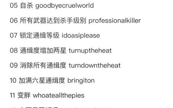 侠盗猎车之圣安地列斯秘籍(圣安地列斯最全作弊码)
