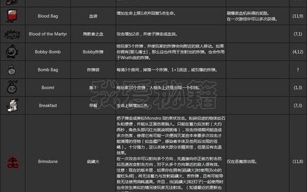以撒的结合胎衣图鉴 以撒装备图鉴