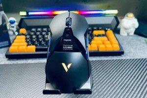 至高160小时耐力夜行超跑  雷柏VT950S屏显双模无线RGB游戏鼠标图赏