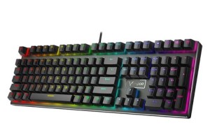104键可设置幻彩RGB 详解雷柏V700DIY热插拔型幻彩背光游戏机械键盘