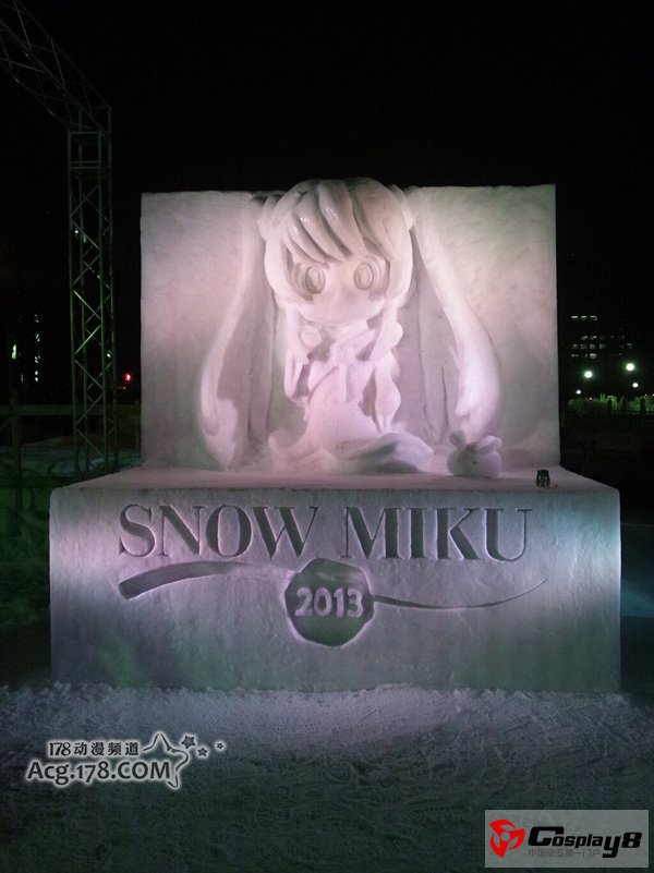 2013年最新白无垢版雪初音形象亮相札幌雪节