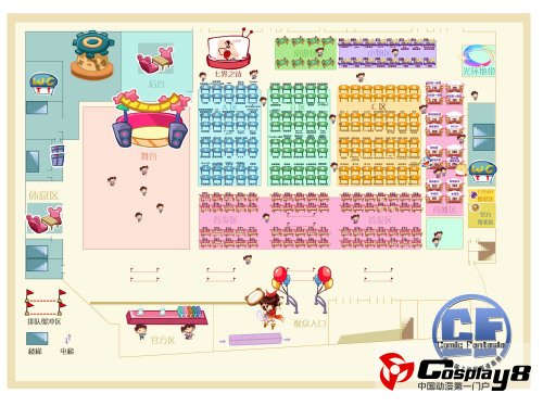 CF03摊位图与舞台曲目表公布！