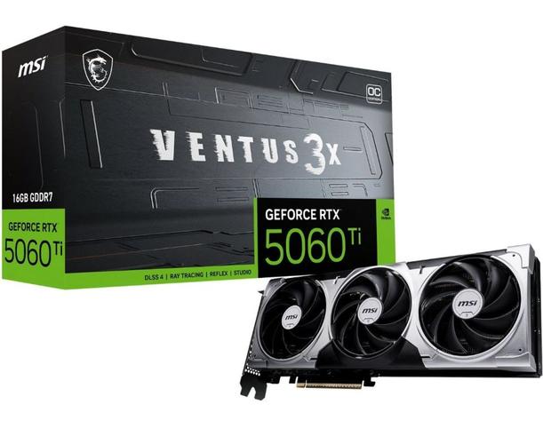 微星发布RTX 5060 Ti 及RTX 5060 系列显卡!